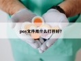 pos文件用什么打开好？