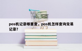 pos机记录哪里查，pos机怎样查询交易记录？