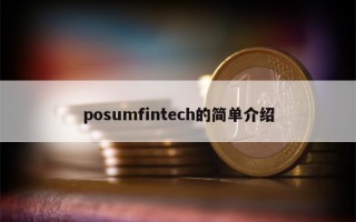 posumfintech的简单介绍