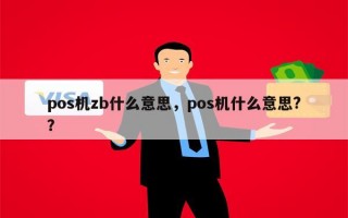 pos机zb什么意思，pos机什么意思?？