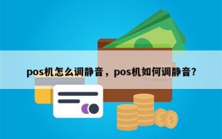 pos机怎么调静音，pos机如何调静音？