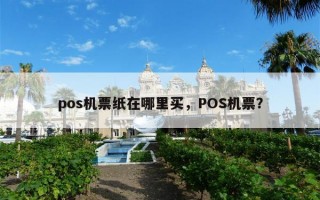 pos机票纸在哪里买，POS机票？