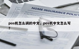 pos机怎么调的中文，pos机中文怎么写？