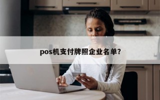 pos机支付牌照企业名单？