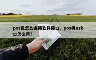 pos机怎么连接软件接口，pos机usb口怎么用？