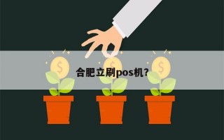 合肥立刷pos机？