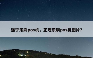 遂宁乐刷pos机，正规乐刷pos机图片？