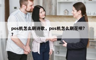 pos机怎么刷诗歌，pos机怎么刷花呗?？