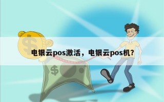 电银云pos激活，电银云pos机？