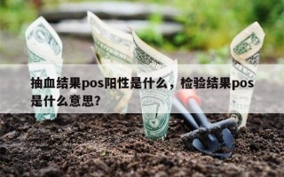 抽血结果pos阳性是什么，检验结果pos是什么意思？