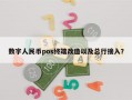 数字人民币pos终端改造以及总行接入？