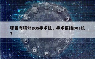 哪里有境外pos手术机，手术离线pos机？