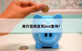 央行官网首页pos查询？