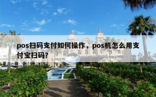 pos扫码支付如何操作，pos机怎么用支付宝扫码？