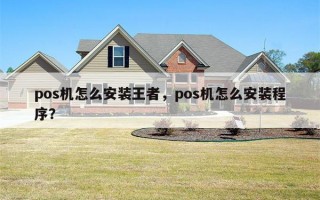 pos机怎么安装王者，pos机怎么安装程序？