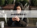 pos的意思是什么？