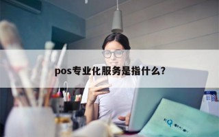 pos专业化服务是指什么？