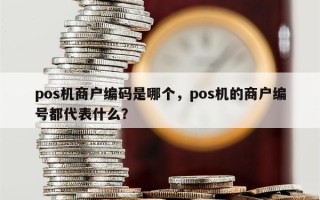 pos机商户编码是哪个，pos机的商户编号都代表什么？