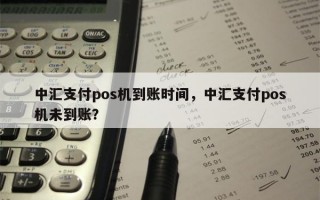 中汇支付pos机到账时间，中汇支付pos机未到账？