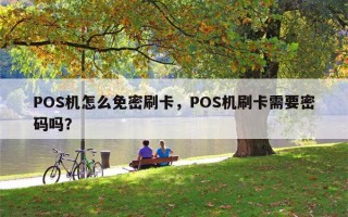 POS机怎么免密刷卡，POS机刷卡需要密码吗？