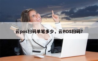 云pos扫码单笔多少，云POS扫码？