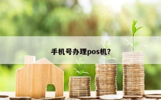 手机号办理pos机？