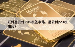 汇付星云付POS机签字笔，星云付pos机图片？