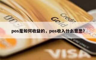 pos是如何收益的，pos收入什么意思？