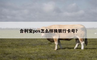 合利宝pos怎么样换银行卡号？