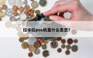 拉卡拉pos机是什么意思？