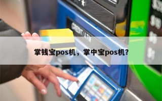 掌钱宝pos机，掌中宝pos机？