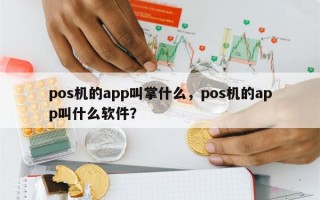 pos机的app叫掌什么，pos机的app叫什么软件？