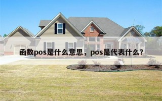 函数pos是什么意思，pos是代表什么？