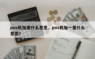 pos机加塞什么意思，pos机加一是什么意思？