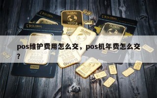 pos维护费用怎么交，pos机年费怎么交？