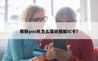 银联pos机怎么装纸图解IC卡？