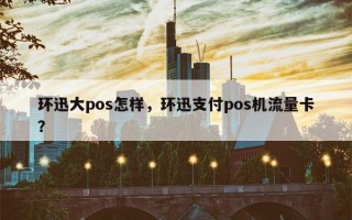 环迅大pos怎样，环迅支付pos机流量卡？