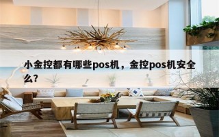 小金控都有哪些pos机，金控pos机安全么？