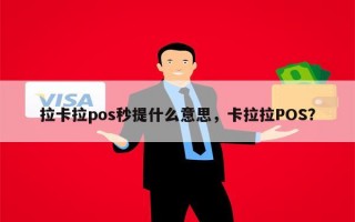 拉卡拉pos秒提什么意思，卡拉拉POS？