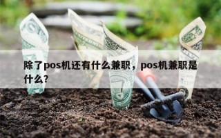 除了pos机还有什么兼职，pos机兼职是什么？