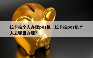 拉卡拉个人办理pos机，拉卡拉pos机个人去哪里办理？