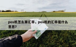 pos机怎么算汇率，pos机的汇率是什么意思？